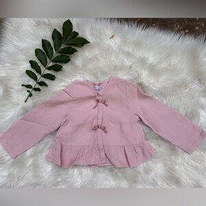 Zara Light Pink Textured Blouse size 5T